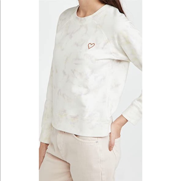 Madewell Tie Die Sweatshirt in Warm Violet NWOT - Picture 4 of 9